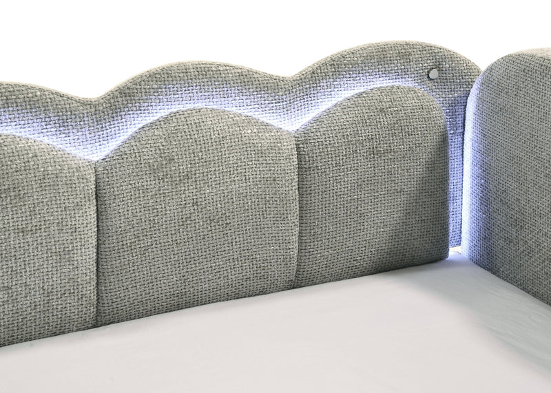 Melody Light Gray Daybed from Crown Mark - Lara Furniture
