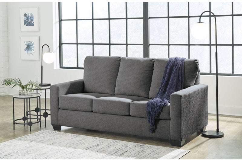 Rannis Pewter Full Sofa Sleeper and Recliner -  Ashley - Lara Furniture