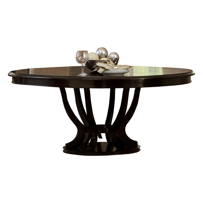 Savion Espresso Round/Oval Extendable Dining Set - Lara FurnitureDining Room Set