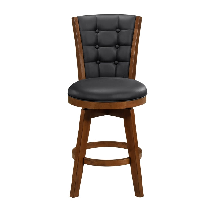 5505-24BKS Swivel Counter Height Chair, Set of 2 - 5505-24BKS