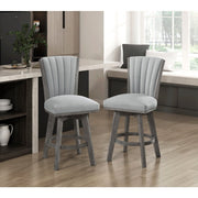 5507-24GYS Swivel Counter Height Chair, Set of 2 - 5507-24GYS