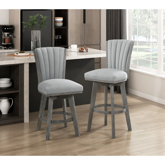 5507-24GYS Swivel Counter Height Chair, Set of 2 - 5507-24GYS