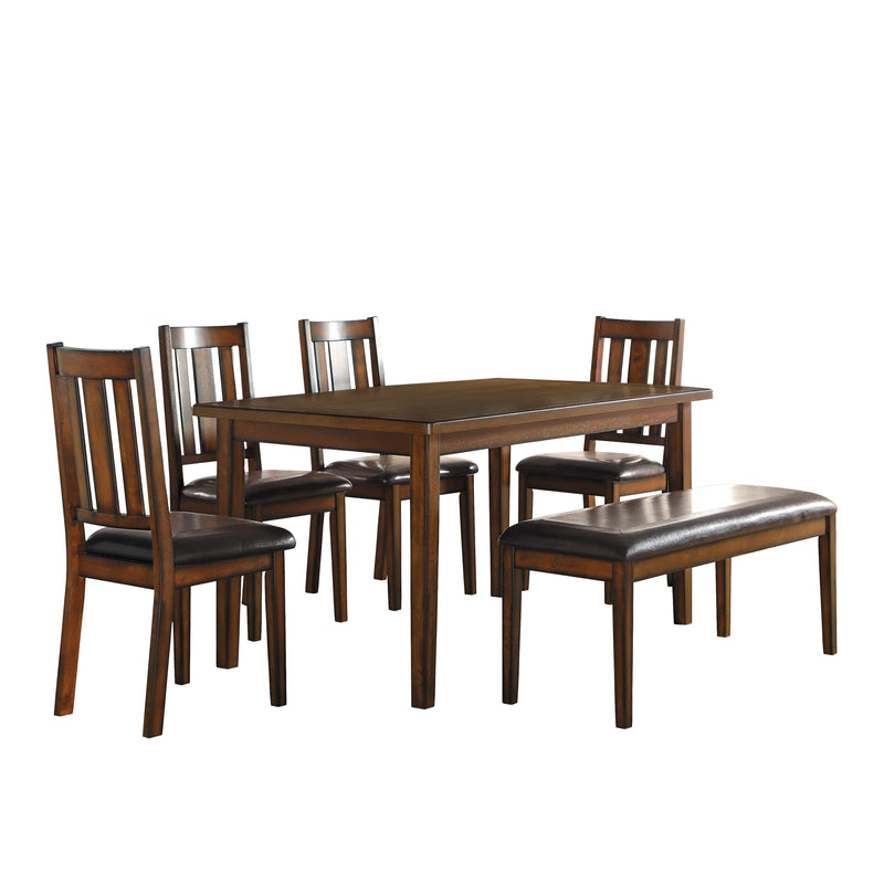 Delmar Burnished Brown 6 - Piece Dining Set - Lara FurnitureDining Room Set