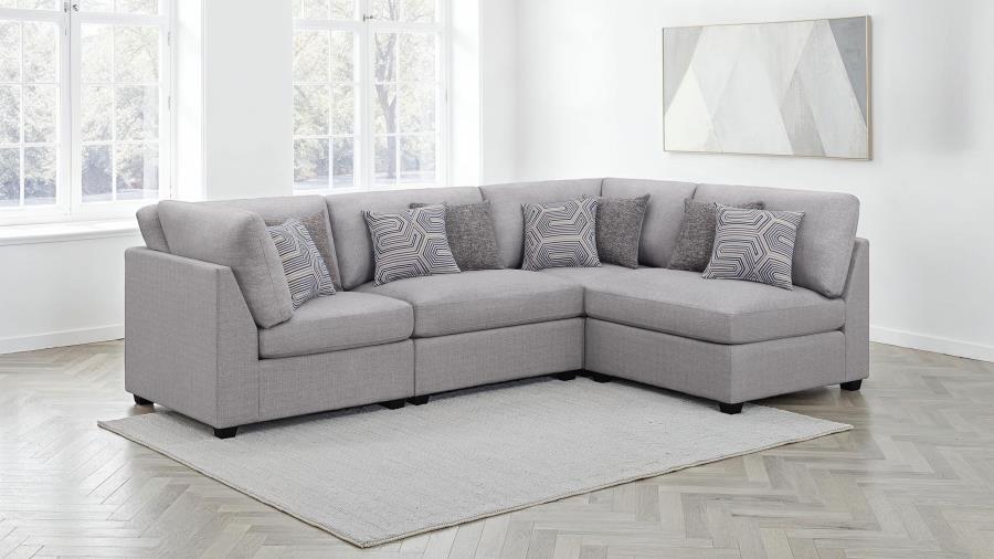 Cambria 4-piece Upholstered Modular Sectional