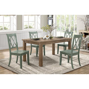 5516TLS Side Chair, Teal, Set of 2 - 5516TLS