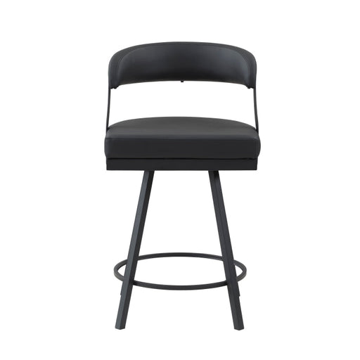 5565-24BK Swivel Counter Height Chair, Set of 2 - 5565-24BK
