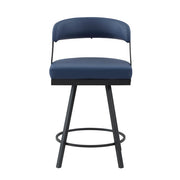 5565-24BU Swivel Counter Height Chair, Set of 2 - 5565-24BU