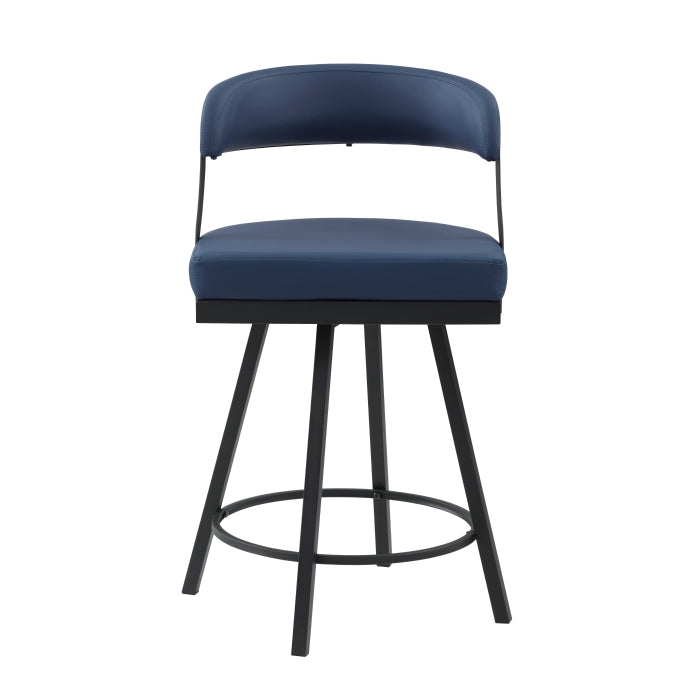 5565-24BU Swivel Counter Height Chair, Set of 2 - 5565-24BU