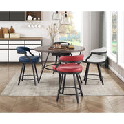 5565-24BU Swivel Counter Height Chair, Set of 2 - 5565-24BU