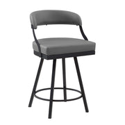 5565-24GY Swivel Counter Height Chair, Set of 2 - 5565-24GY