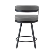5565-24GY Swivel Counter Height Chair, Set of 2 - 5565-24GY
