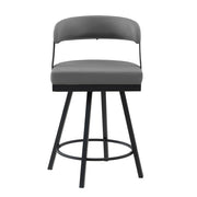 5565-24GY Swivel Counter Height Chair, Set of 2 - 5565-24GY