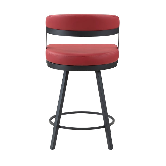 5565-24RD Swivel Counter Height Chair, Set of 2 - 5565-24RD