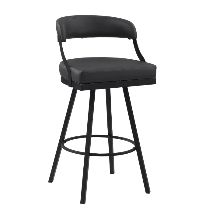 5565-29BK Swivel Pub Height Chair, Set of 2 - 5565-29BK