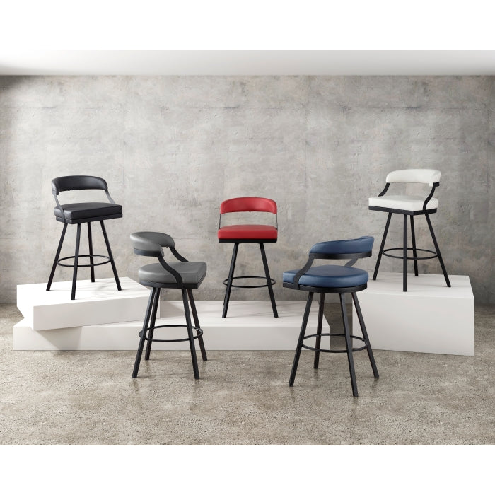 5565-29RD Swivel Pub Height Chair, Set of 2 - 5565-29RD