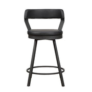 5566-24BK3A Swivel Counter Height Chair, Set of 2 - 5566-24BK3A
