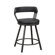 5566-24BK3A Swivel Counter Height Chair, Set of 2 - 5566-24BK3A