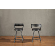 5566-24BK3A Swivel Counter Height Chair, Set of 2 - 5566-24BK3A