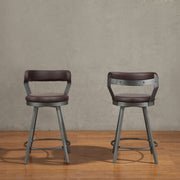 5566-24BR3A Swivel Counter Height Chair, Set of 2 - 5566-24BR3A