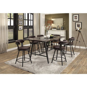 5566-24BR3A Swivel Counter Height Chair, Set of 2 - 5566-24BR3A