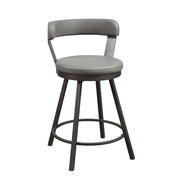 5566-24GY3A Swivel Counter Height Chair, Set of 2 - 5566-24GY3A