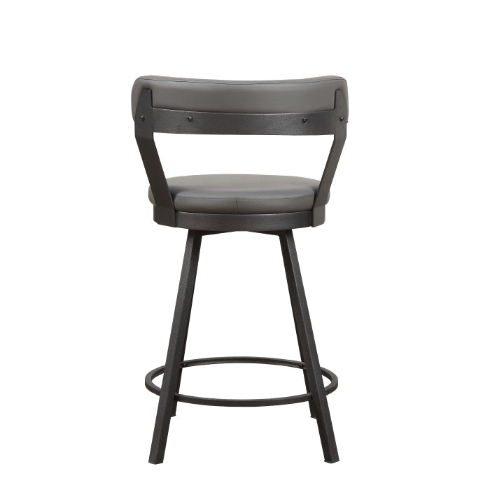 5566-24GY3A Swivel Counter Height Chair, Set of 2 - 5566-24GY3A