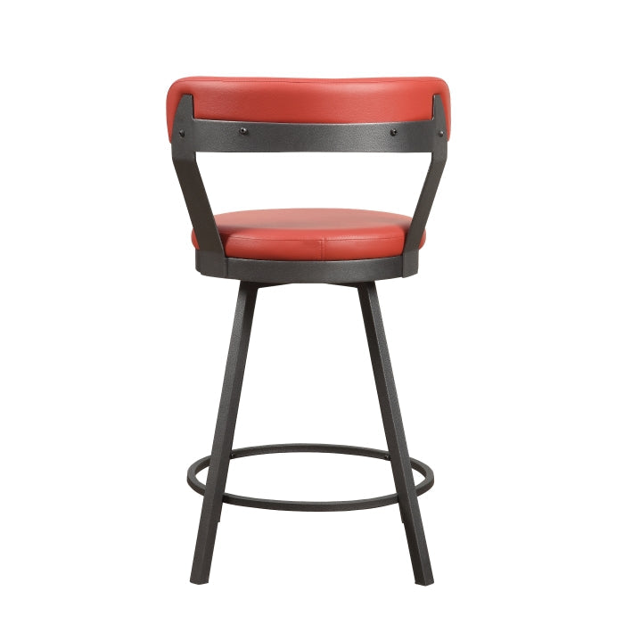 5566-24RD3A Swivel Counter Height Chair, Set of 2 - 5566-24RD3A
