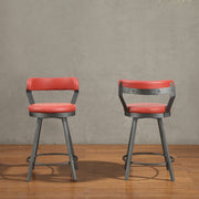 5566-24RD3A Swivel Counter Height Chair, Set of 2 - 5566-24RD3A