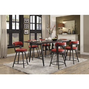 5566-24RD3A Swivel Counter Height Chair, Set of 2 - 5566-24RD3A
