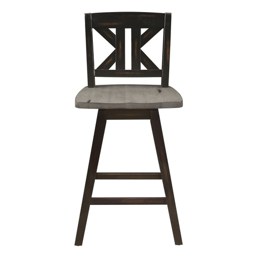 5602-24BKS1 Swivel Counter Height Chair, Set of 2 - 5602-24BKS1