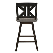 5602-24BKS1 Swivel Counter Height Chair, Set of 2 - 5602-24BKS1