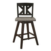 5602-24BKS1 Swivel Counter Height Chair, Set of 2 - 5602-24BKS1