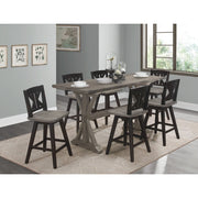 5602-24BKS1 Swivel Counter Height Chair, Set of 2 - 5602-24BKS1