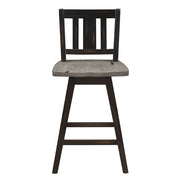 5602-24BKS2 Swivel Counter Height Chair, Set of 2 - 5602-24BKS2