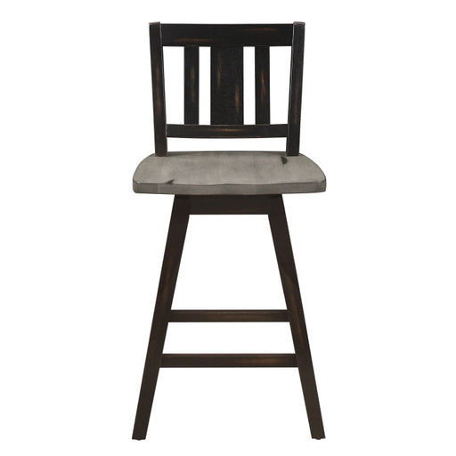 5602-24BKS2 Swivel Counter Height Chair, Set of 2 - 5602-24BKS2