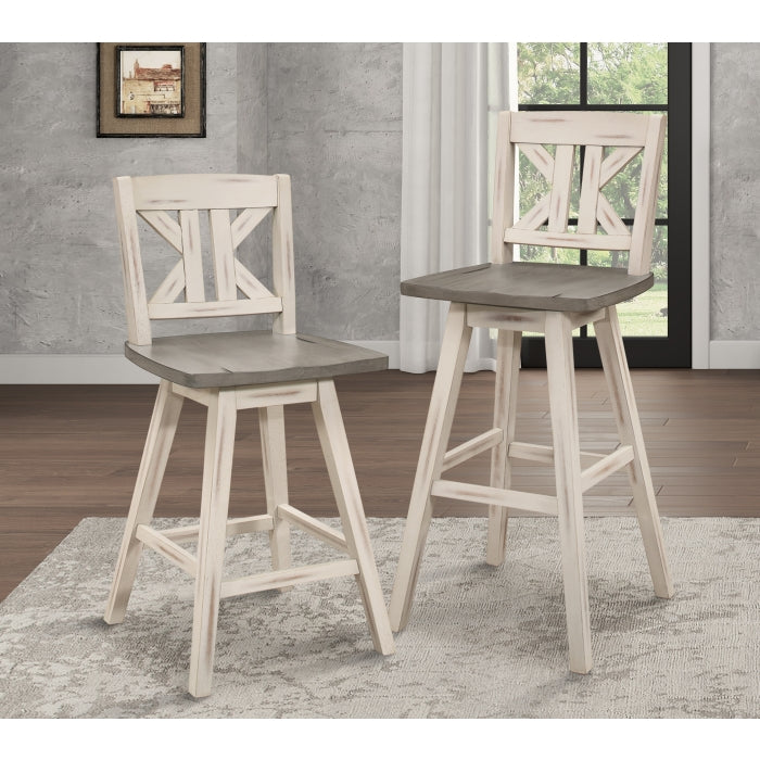 5602-24WTS1 Swivel Counter Height Chair, Set of 2 - 5602-24WTS1