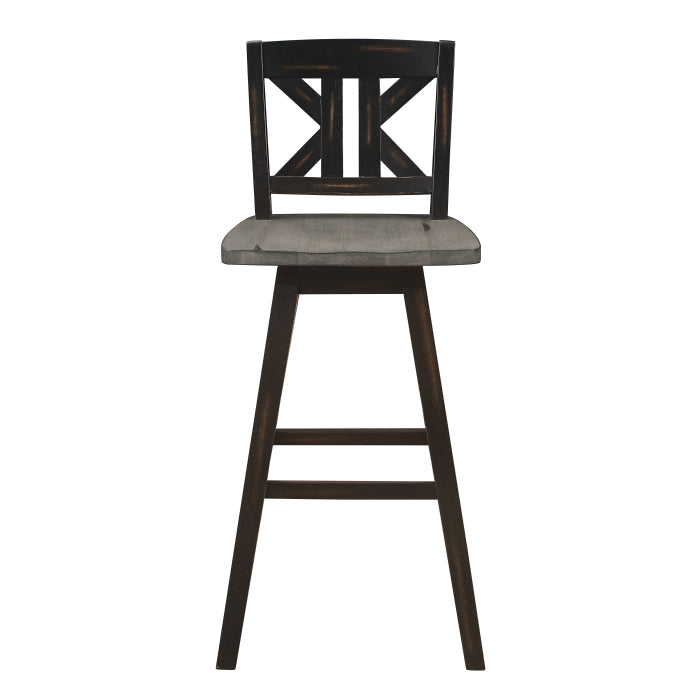 5602-29BKS1 Swivel Pub Height Chair, Set of 2 - 5602-29BKS1