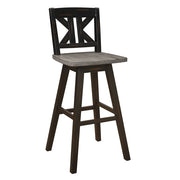 5602-29BKS1 Swivel Pub Height Chair, Set of 2 - 5602-29BKS1