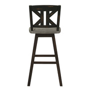 5602-29BKS1 Swivel Pub Height Chair, Set of 2 - 5602-29BKS1