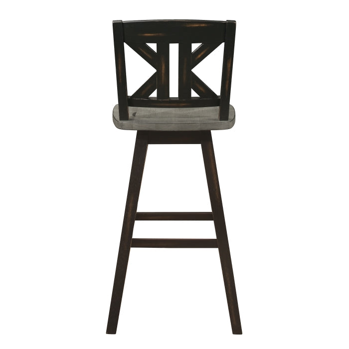 5602-29BKS1 Swivel Pub Height Chair, Set of 2 - 5602-29BKS1