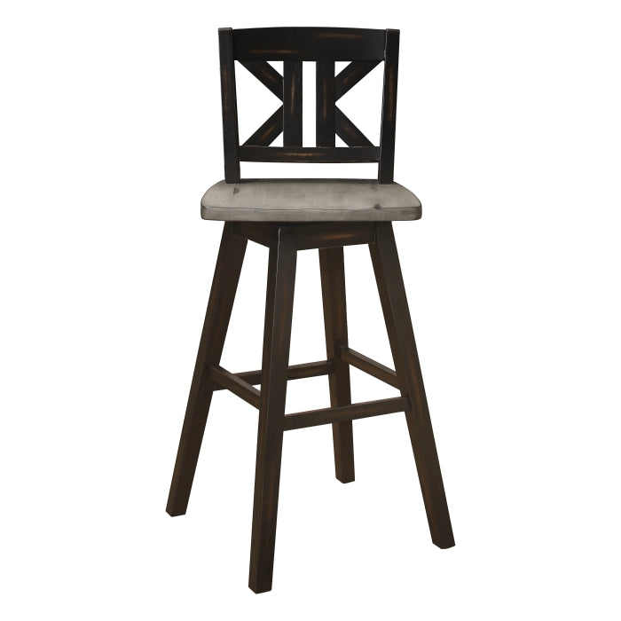 5602-29BKS1 Swivel Pub Height Chair, Set of 2 - 5602-29BKS1