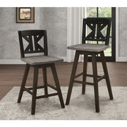 5602-29BKS1 Swivel Pub Height Chair, Set of 2 - 5602-29BKS1