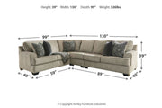 Bovarian Stone 3-Piece Sectional -  Ashley - Lara Furniture