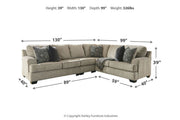 Bovarian Stone 3-Piece Sectional with Ottoman -  Ashley - Lara Furniture