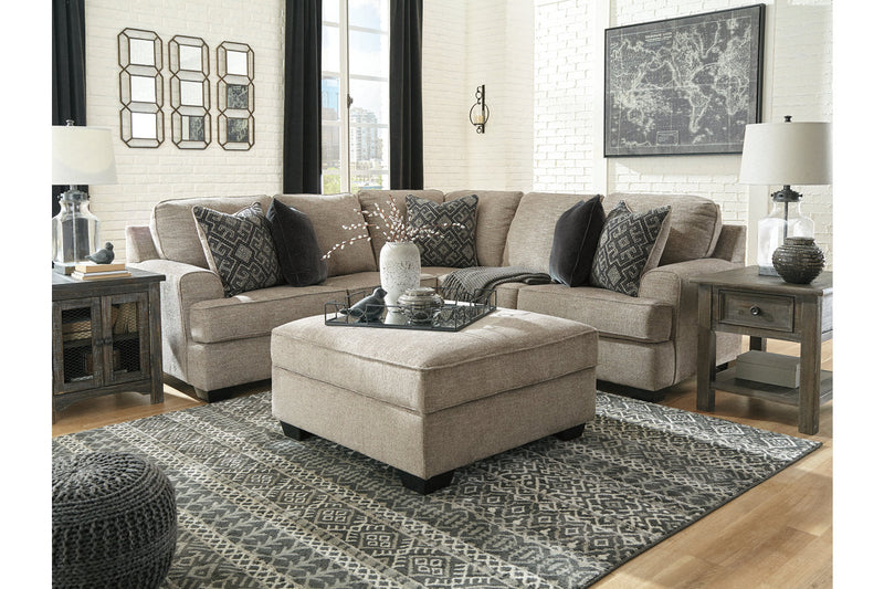 Bovarian Stone 2-Piece Sectional with Ottoman -  Ashley - Lara Furniture