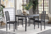 Tripp Gray Metal Dining Set - Lara FurnitureDining Room Set