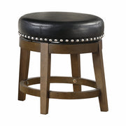 5681BLK-18 Round Swivel Stool, Black, Set of 2 - 5681BLK-18