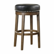 5681BLK-29 Round Swivel Pub Height Stool, Black, Set of 2 - 5681BLK-29
