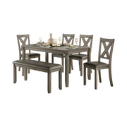 Holders Gray 6 - Piece Dining Set - Lara FurnitureDining Room Set