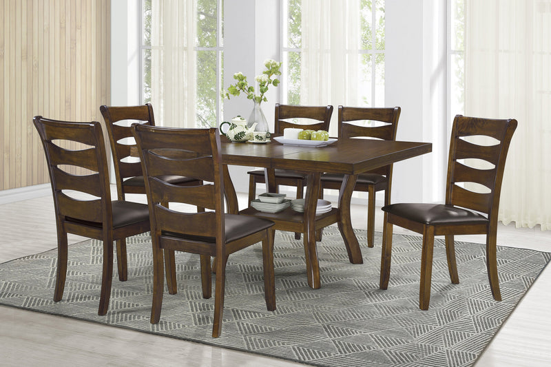 Darla Brown Extendable Dining Set - Lara FurnitureDining Room Set